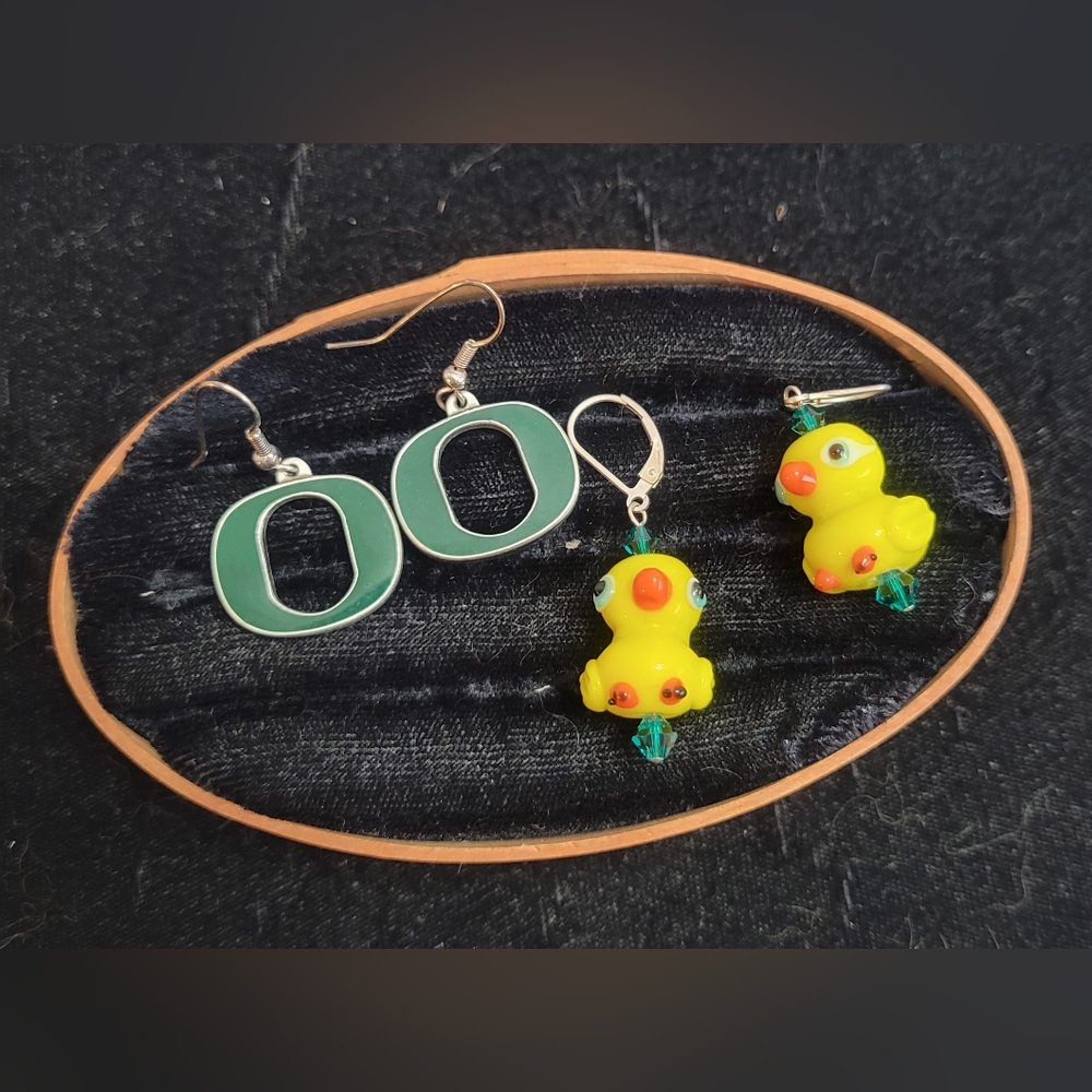 Oregon Ducks U of O Earrings Sets